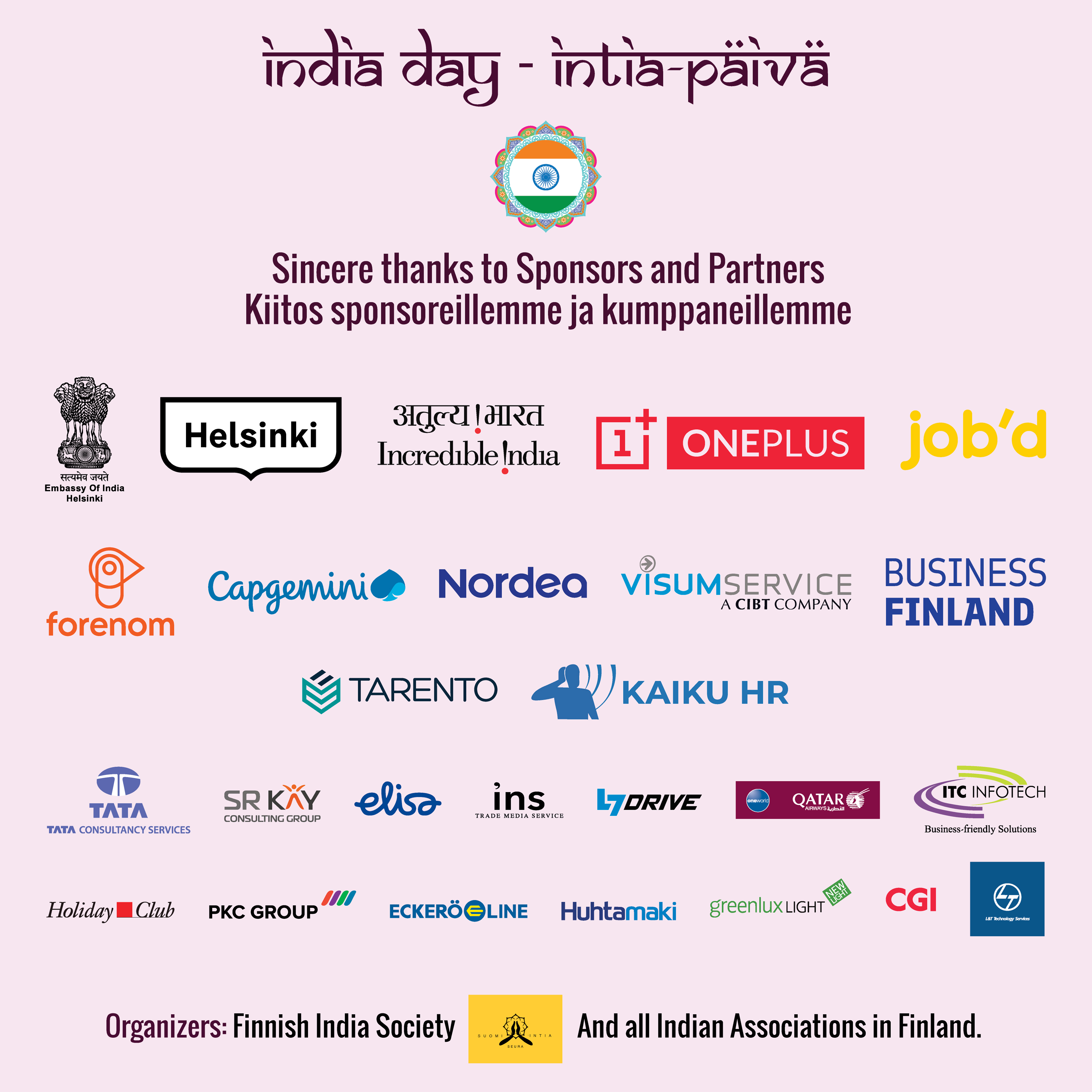 Sponsors - India day 2019